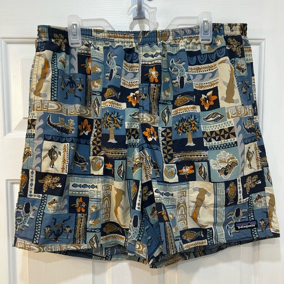 Patagonia Other - Patagonia Shorts Men's Size XL Baggies 7" Swim Trunk Patterned Drawstring